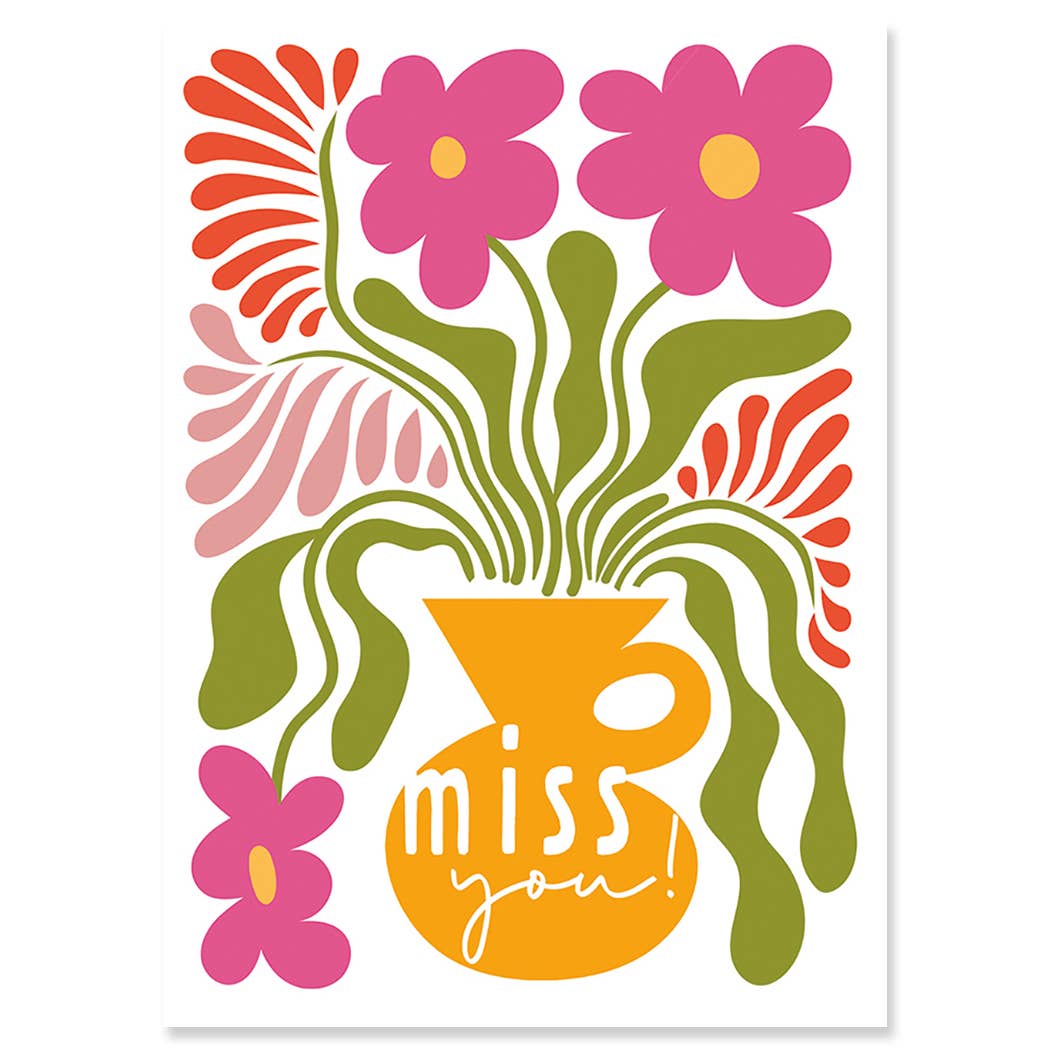 Calypso Cards LLC - Wholesale Everyday Greeting Card - THE YELLOW PITCHER GET WELL GREETING CARD 4.5 x 6.25"0