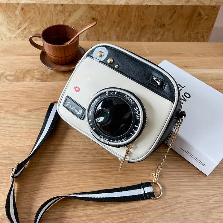 Sweet Cherry Sky - Wholesale Crossbody Bag - Women's - Fun Camera Shaped Handbag Purse4