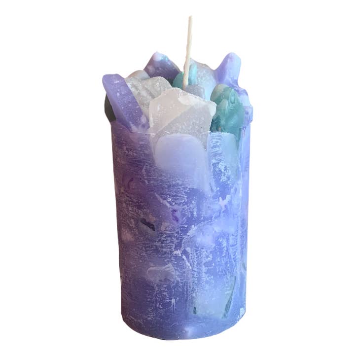 VERI PERRI Lavendel blommigt doftpelarljus för wholesale av Carole's Candles
