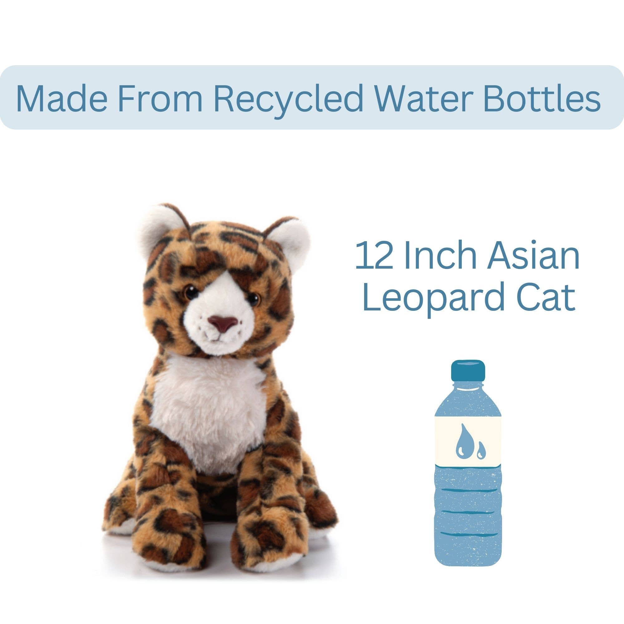The Petting Zoo - Vente Peluche – enfant et bébé - Chat léopard asiatique Wild Onez de 12 pouces (27 cm)2