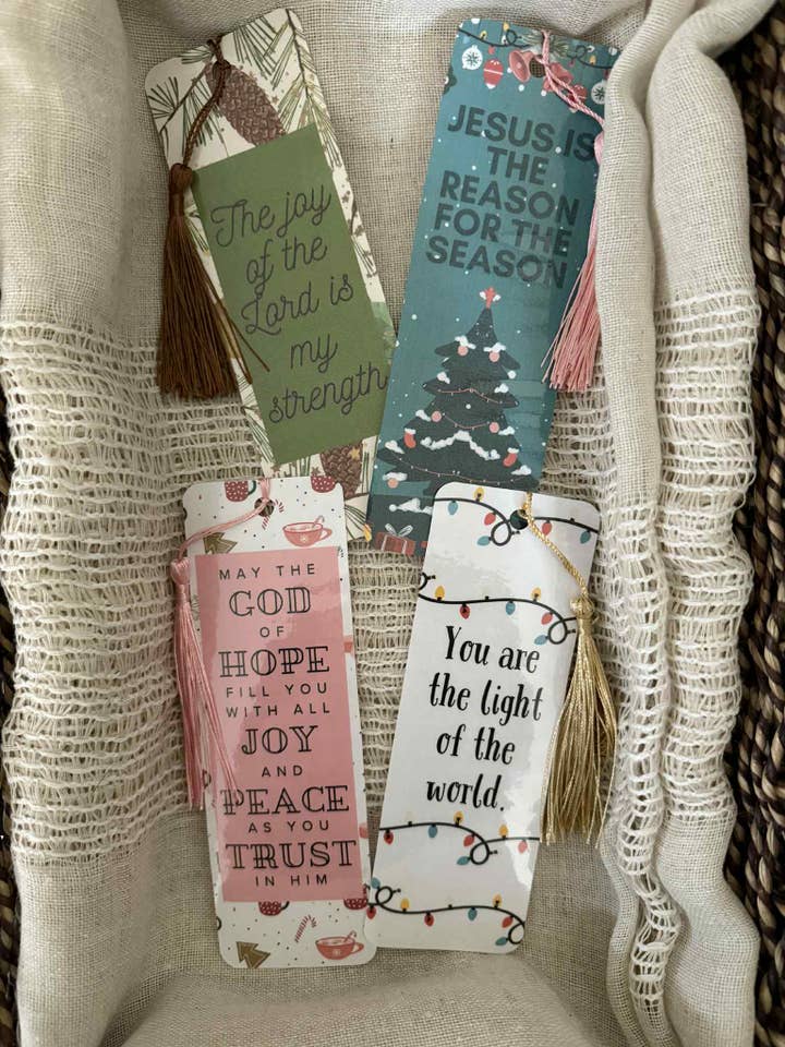 Ensemble de 4 marque-pages pour la vente par Poppy & Aster