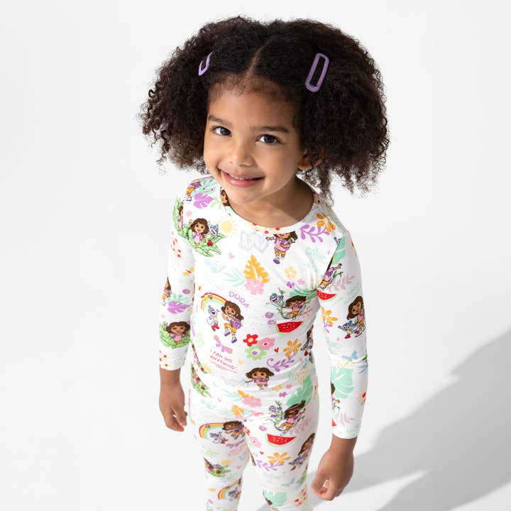 Bellabu Bear - Wholesale Sleepwear Set - Kids - Dora: Tropical Dreams Bamboo Kids Pajamas
