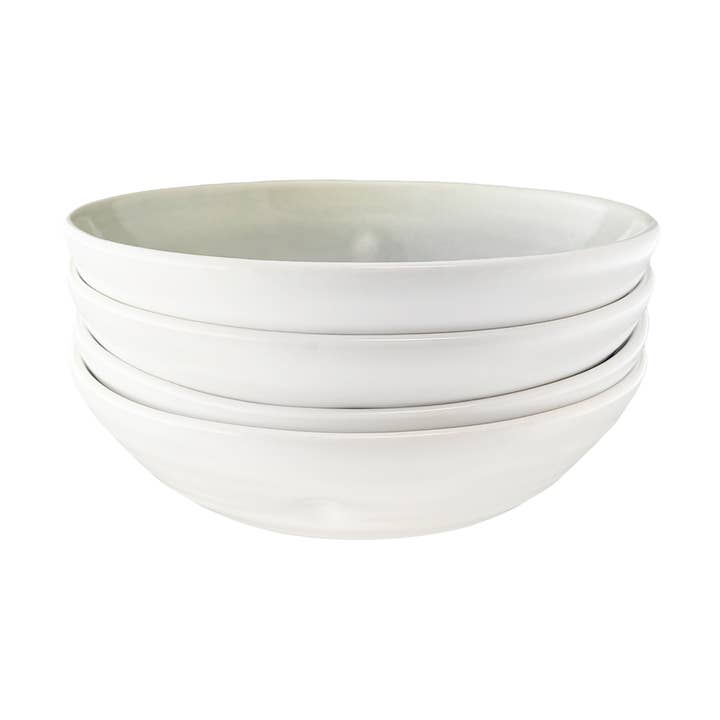 Set di 4 ciotole per pasta in gres grigio Pinch per la vendita all'ingrosso da parte di Canvas Home