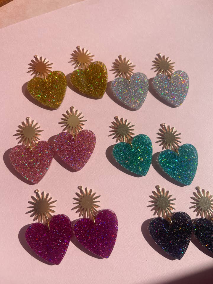 Holo Glitter Corazon för wholesale av Shop Cholla