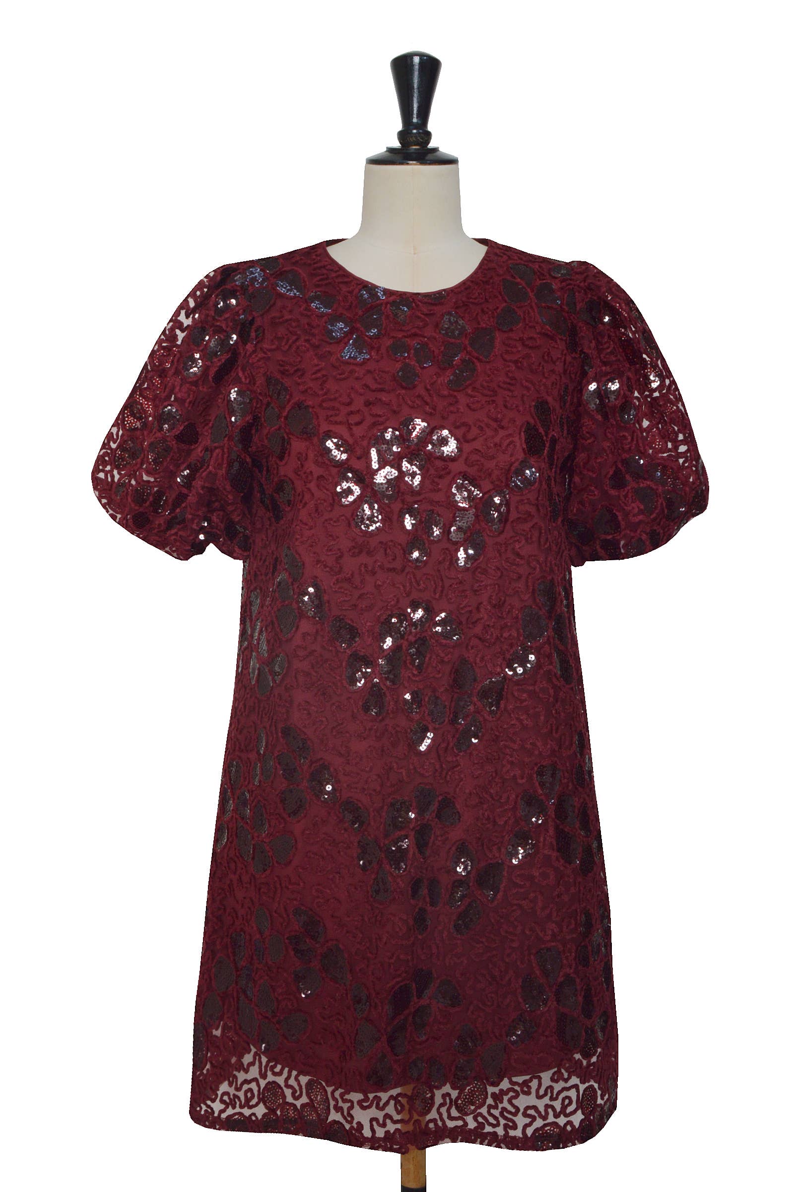 ELLI WHITE – wholesale Dress – Women's – Embossed pattern dress with sequins4