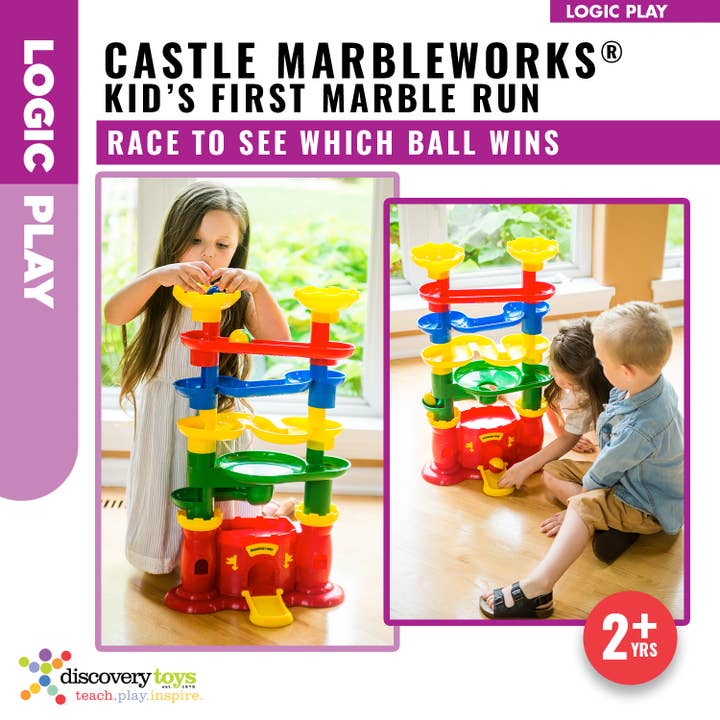 Discovery Toys - Wholesale Toy Set - Kids - CASTLE MARBLEWORKS® Chime Ball Drop Tower Toy