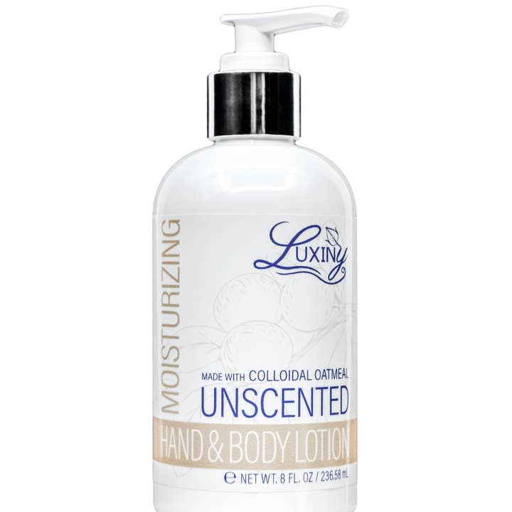 Luxiny Products - Luxurious Bath and Body - Vendita all'ingrosso Lozioni per mani e corpo - Lozione | Inodore con farina d'avena colloidale | 8oz | Naturale