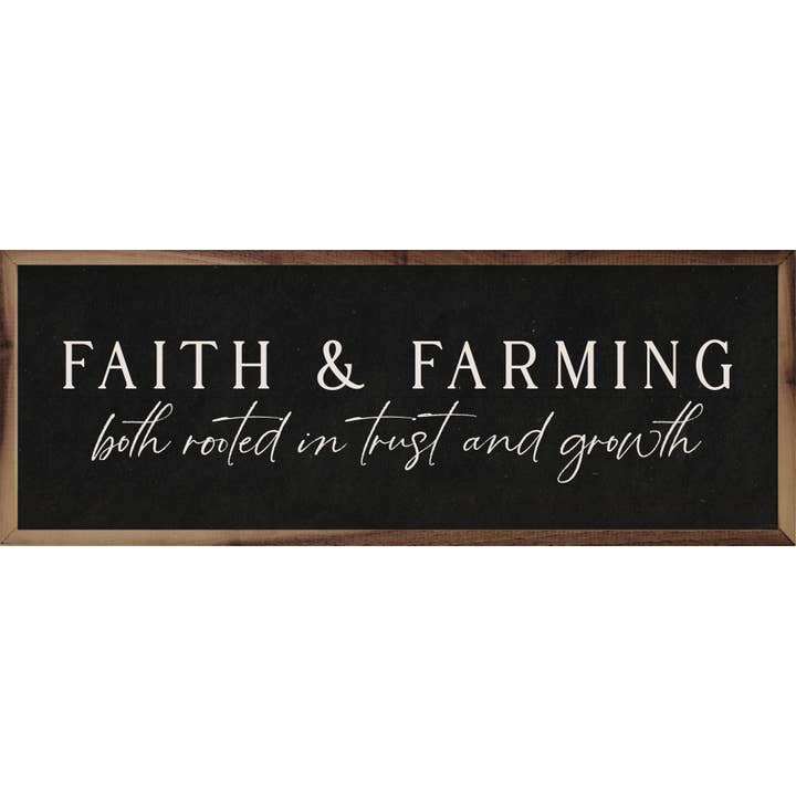 Faith And Farming Black for wholesale by Kendrick Home