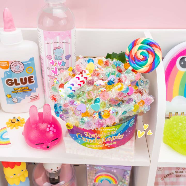 Kawaii Slime Company - Wholesale Putty/Slime - Kids - Rainbow Candytopia Crunchy Slime (4pcs/case)6