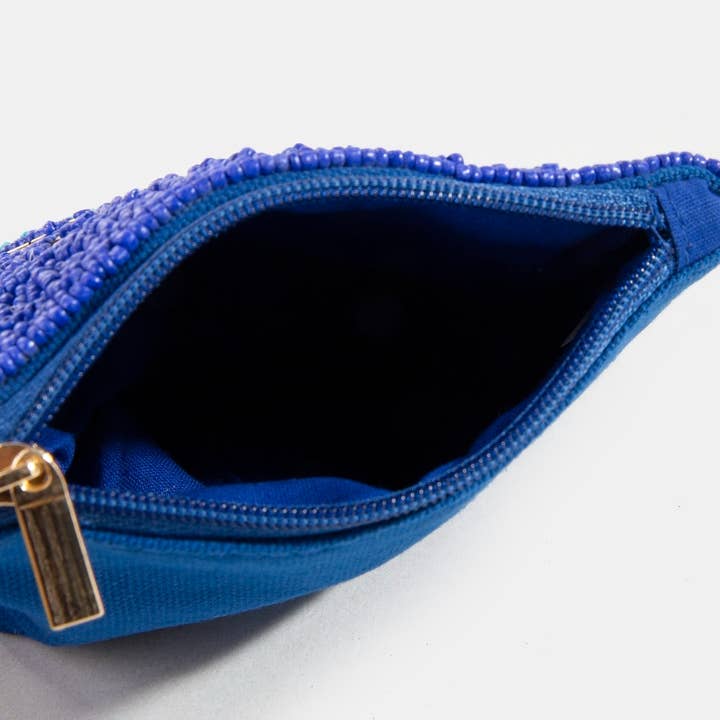 MULTI Seed Beaded Evil Eye Coin Purse for wholesale on Faire3