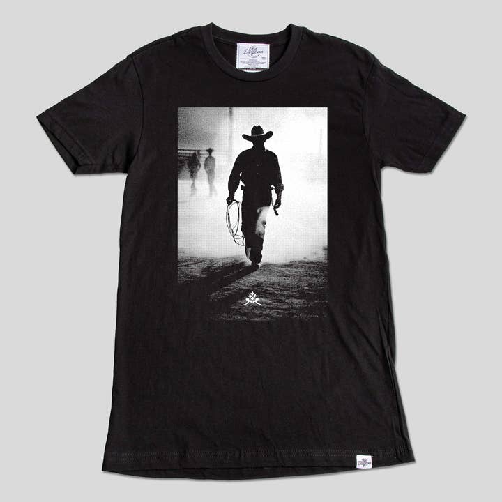 T-shirt de cowboy T-shirt western unisexe noir pour la vente par Kid Dangerous