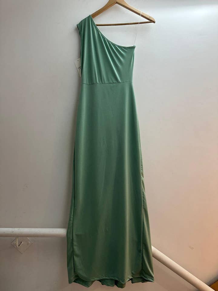 LORIANE - Wholesale Dress - Women's - 6223 - Long plain, sleeveless dress5