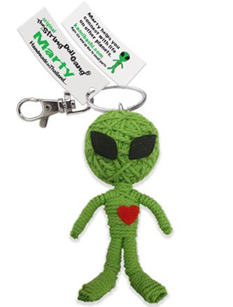 Kamibashi - Wholesale Keychain - Unisex - Marty the Alien String Doll Keychain1