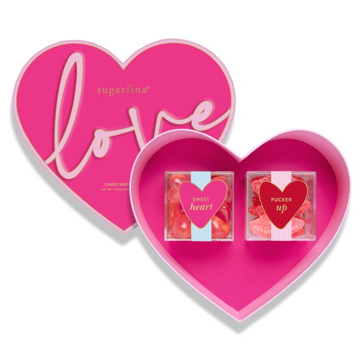 Valentine's Day 2026 Heart 2pc Bento Box for wholesale by Sugarfina