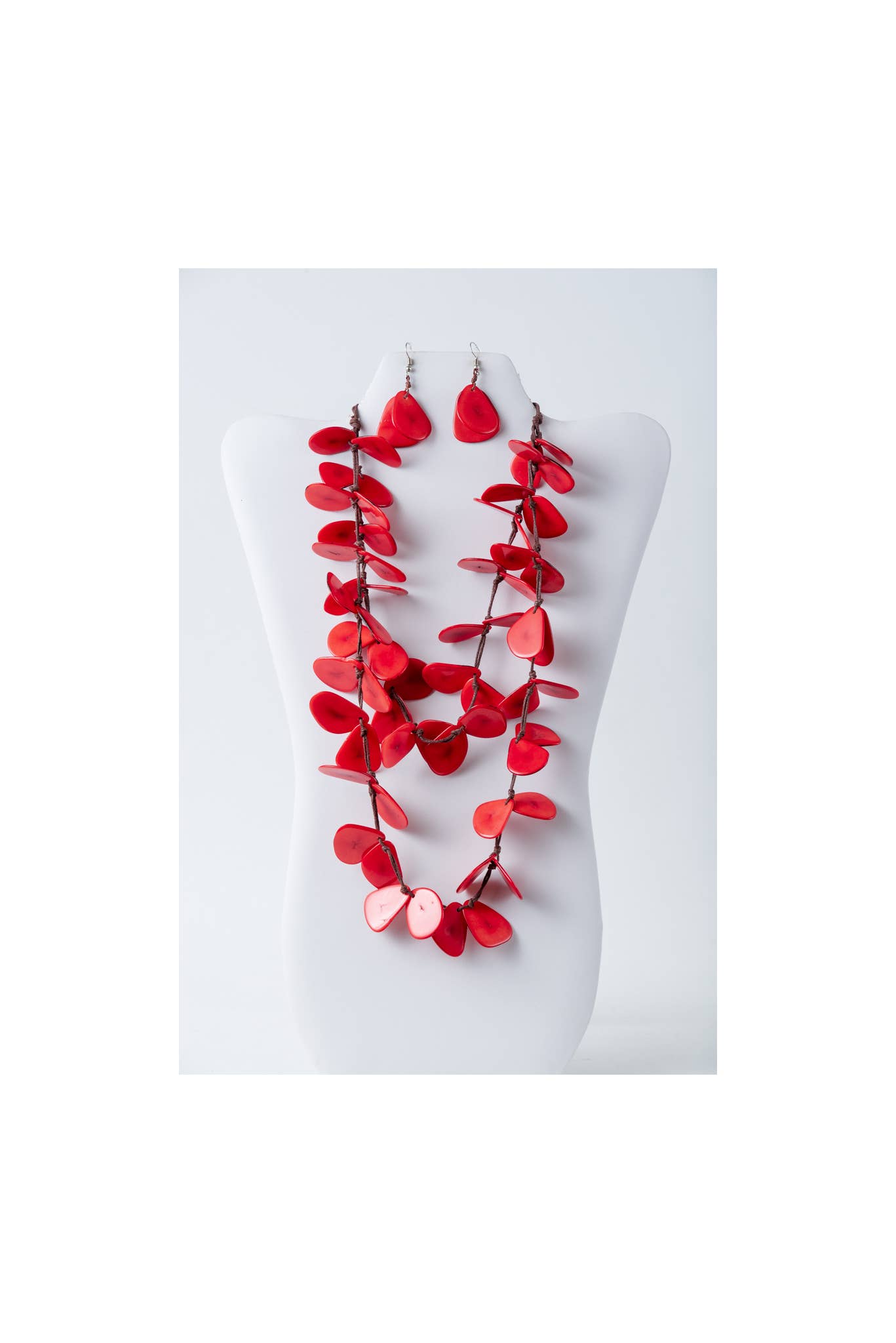 TaguArtsy – wholesale Smycken – Nola kronblad lång Tagua halsbandsuppsättning29