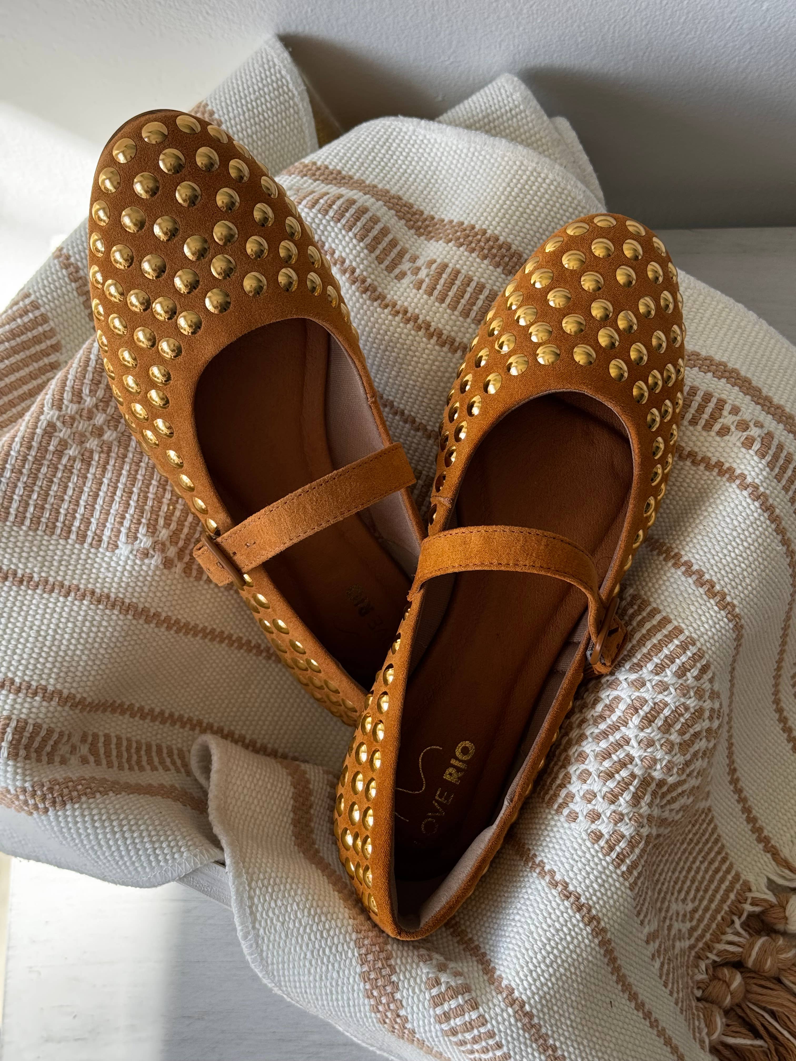 Love Rio - Wholesale Flats - Women's - Studded Ballet Flats 3450551