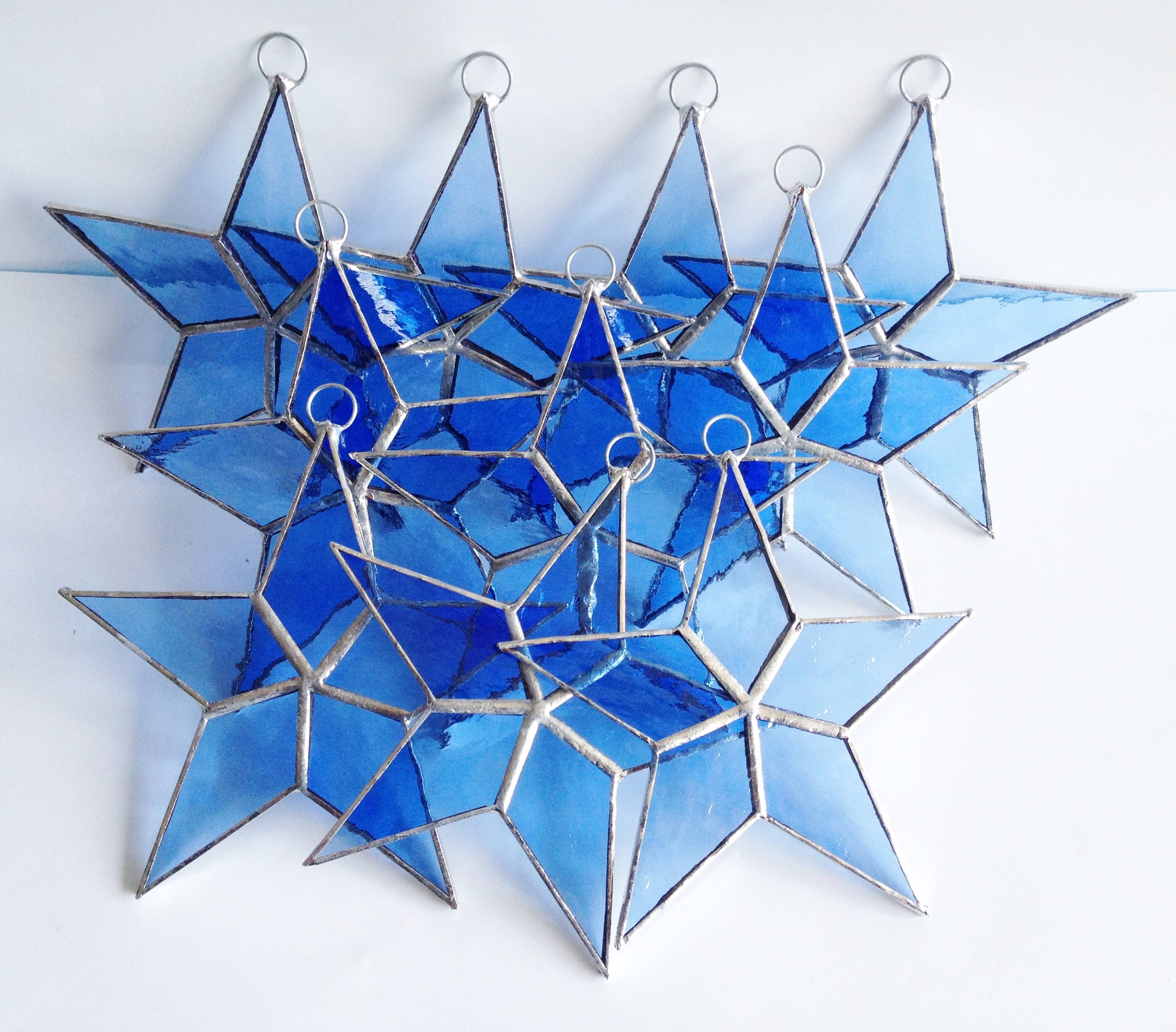 Fiesta Color – wholesale Suncatcher – STAINED GLASS STARS - HANDMADE - FLAT       BEST SELLER!2