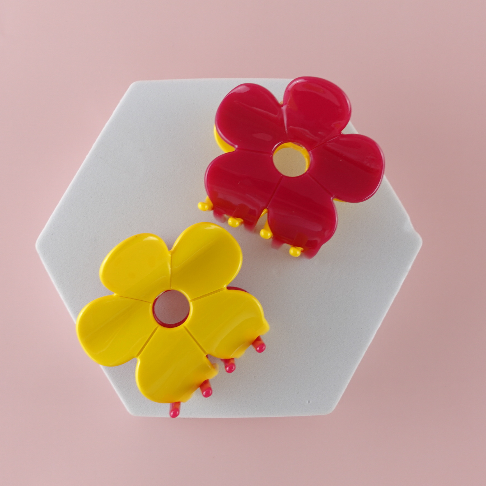 Love Attack - Wholesale Hair Clip - Women's - Hanami Cellulose Acetate Flower Hair Claw Clips7