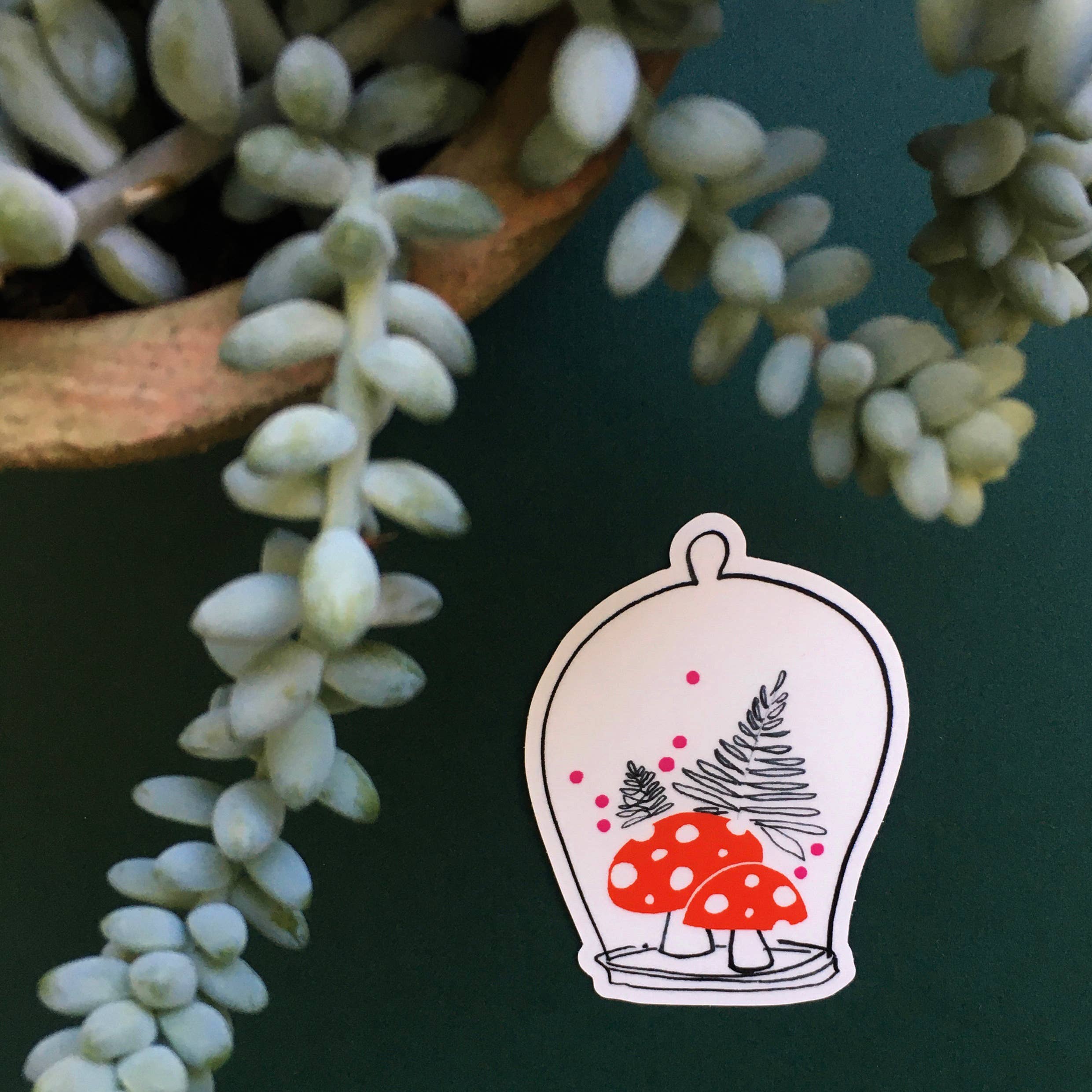 An Open Sketchbook - Wholesale Sticker - Mushroom Cloche Sticker1