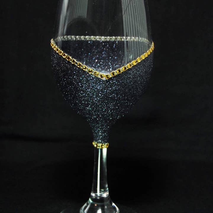 WineyBitches.Co - Wholesale Wine Glass - Sweet Bitch – Bling Glitter Glass Wine Glass (The Bitch Collection)8
