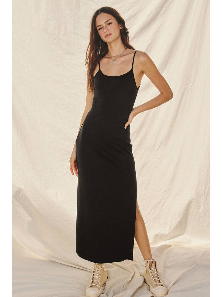 Dress Forum - Vente Robe – femme - Robe longue moulante en tricot côtelé (1)42