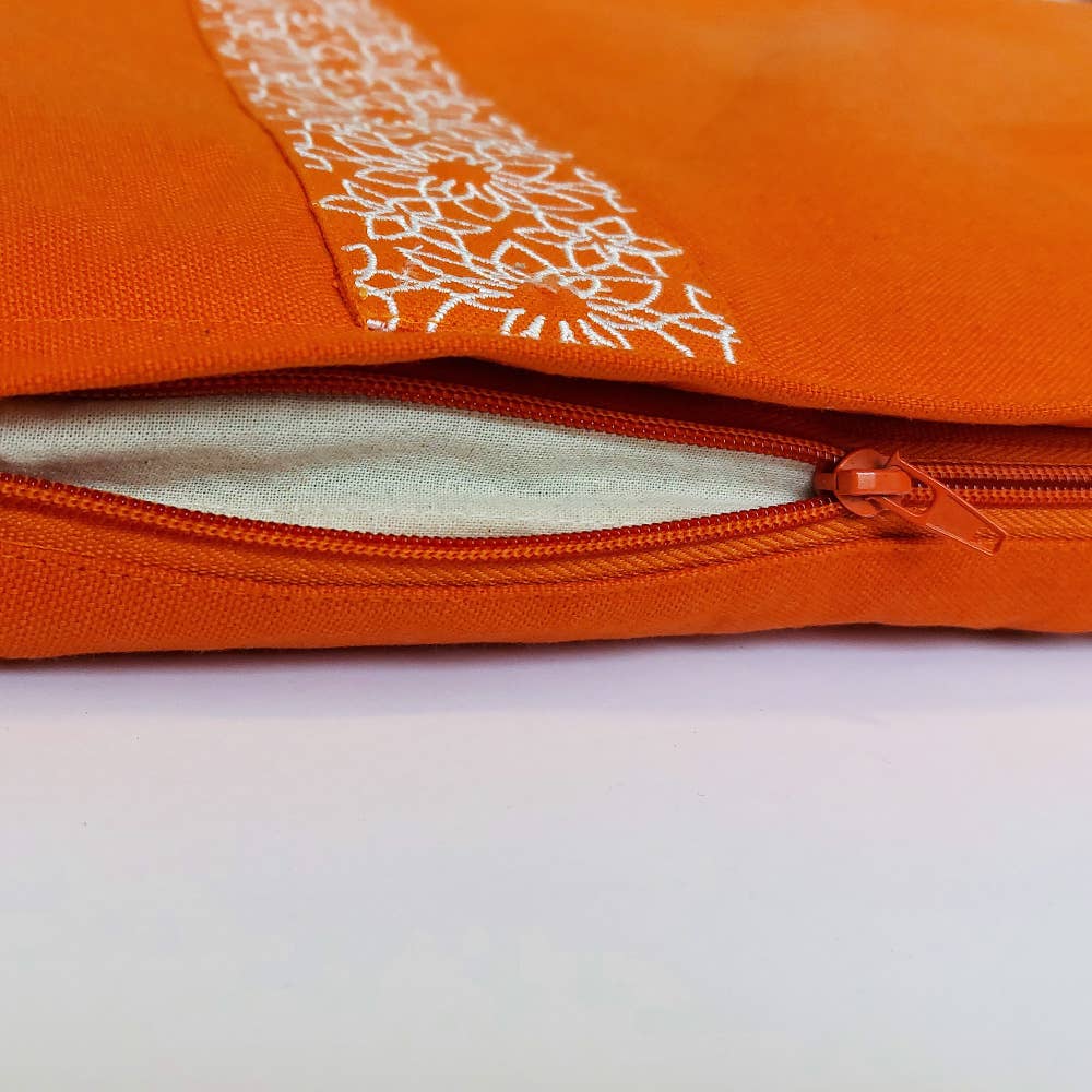 Oranje Meditatiemat Zabuton | Biologisch katoen | GOTS | Oranje voor groothandel op Faire2