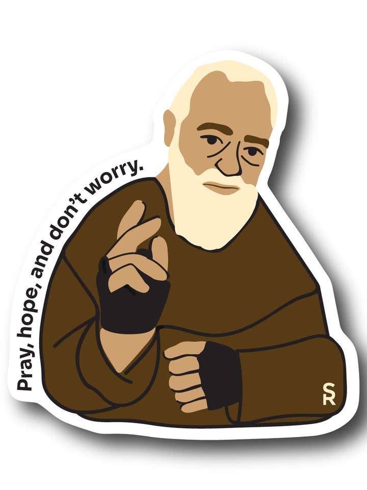 Autocolante de São Padre Pio por atacado de Sock Religious