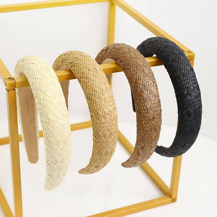 ACCITY - Wholesale Fashion Headband - Women's - 2024 FASHION RAFFIA TEMPERAMENT HEADBANDS_CWAHA116410