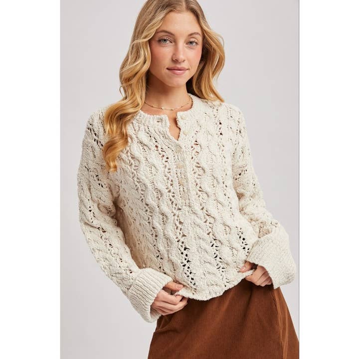 NEW Open Knit Sweater for wholesale by STYLE USA