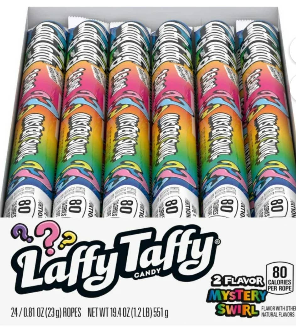 O'Shea's Candies Sweet Shop - Wholesale Taffy - Nostalgic 1975 Original LAFFY TAFFY FUN "MYSTERY" 24CT Box 1