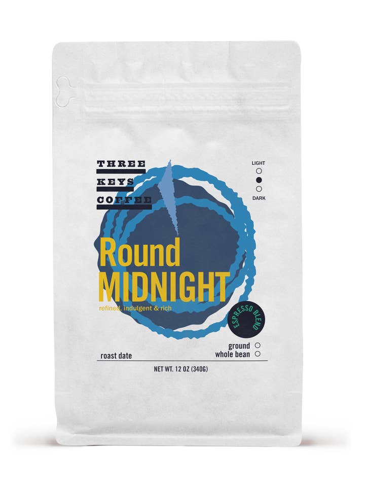 Round Midnight - Espresso Blend for wholesale by Three Keys Coffee