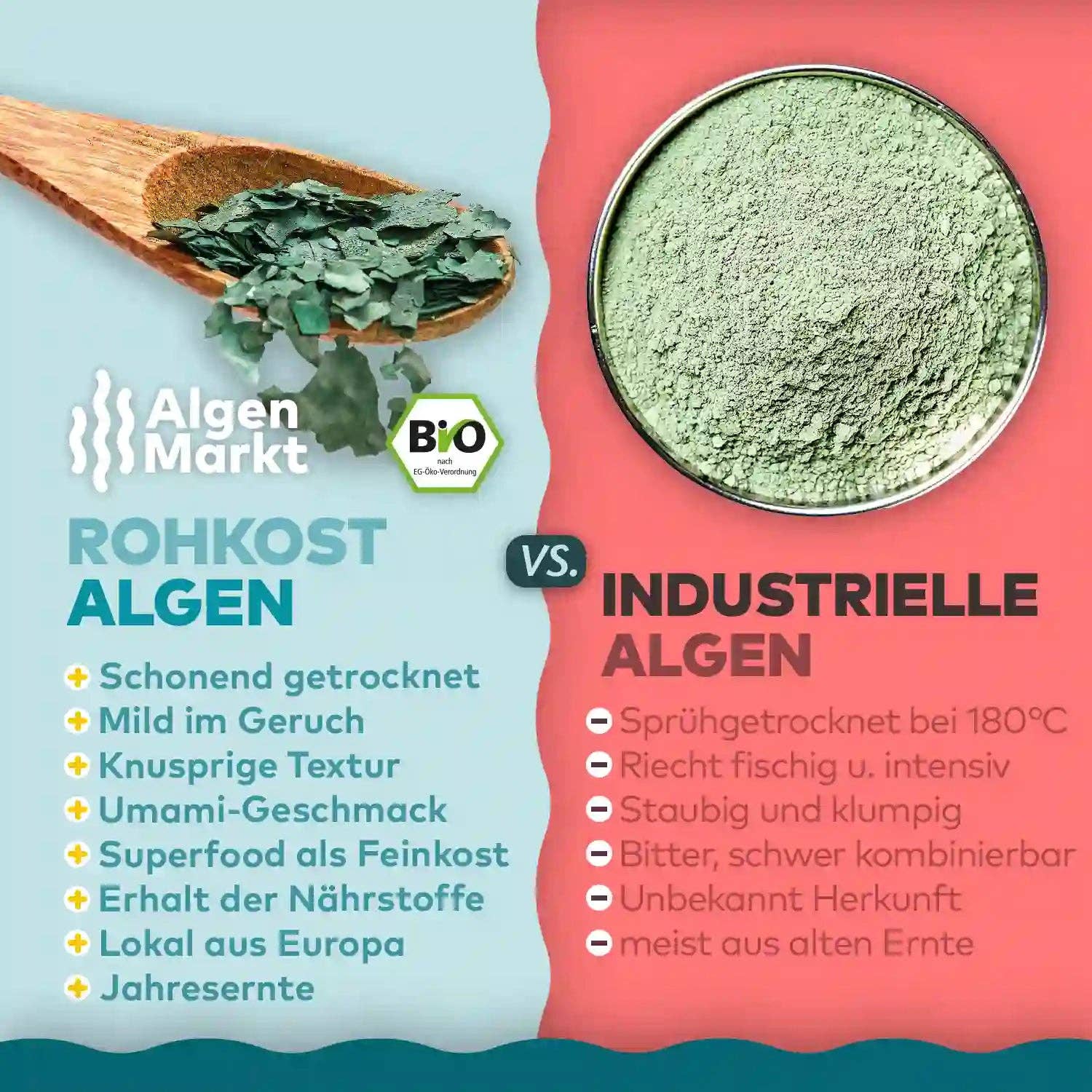 Algen Markt - Wholesale Protein/Superfood Powder - Organic Spirulina Flakes1