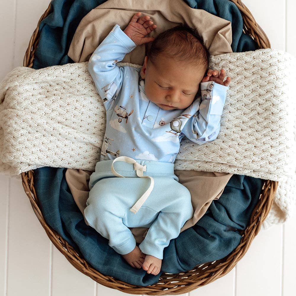 Snuggle Hunny – Großhandel Body (ohne Füße) – Baby – Langarm-Body aus Bio-Baumwolle "Taking Flight"9