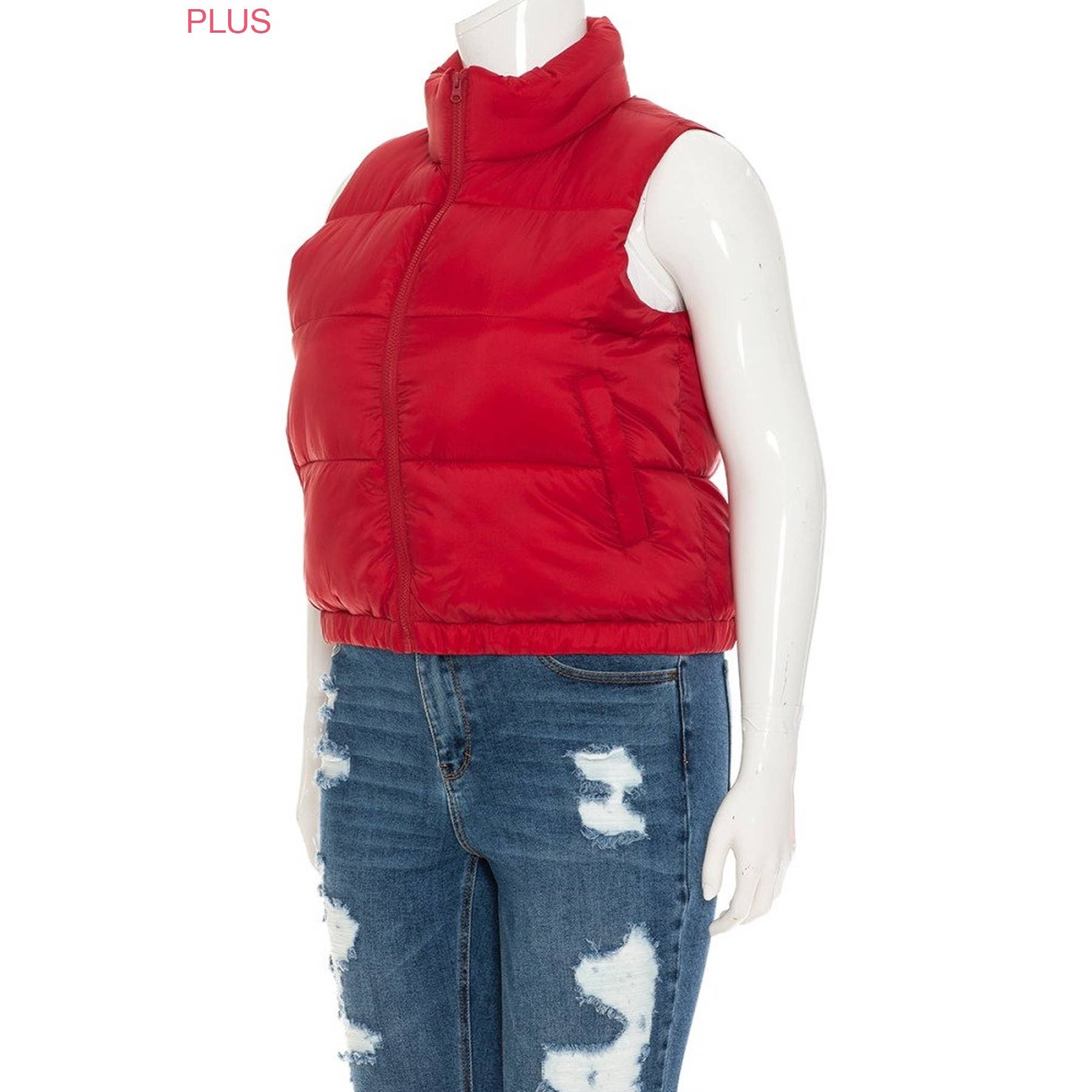 ITSSY - Wholesale Outerwear Vest - Women's - PLUS PUFFER PADDING VEST6