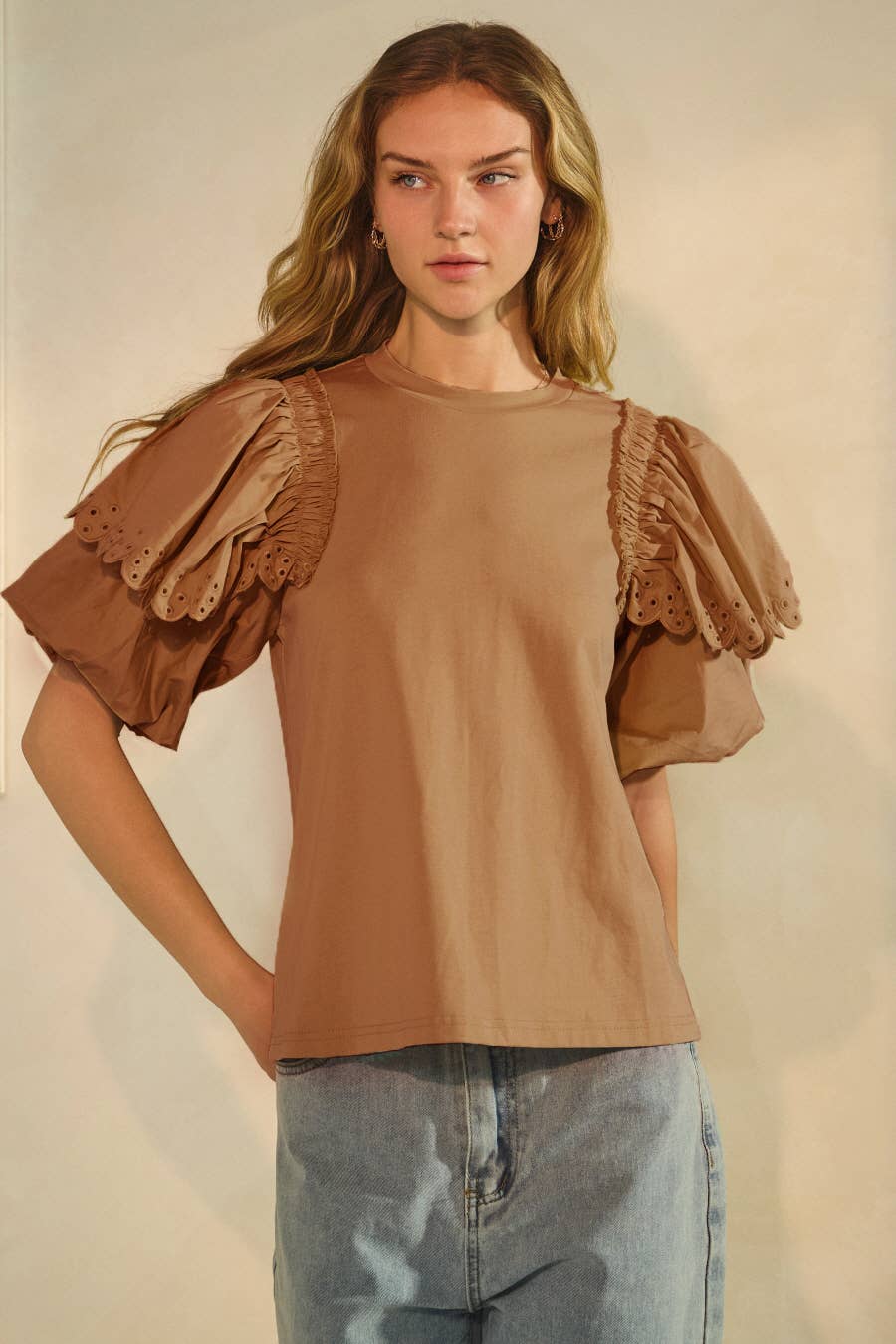 Oddi – T-shirt – Mulher por atacado – Camiseta Jersey com gola redonda9