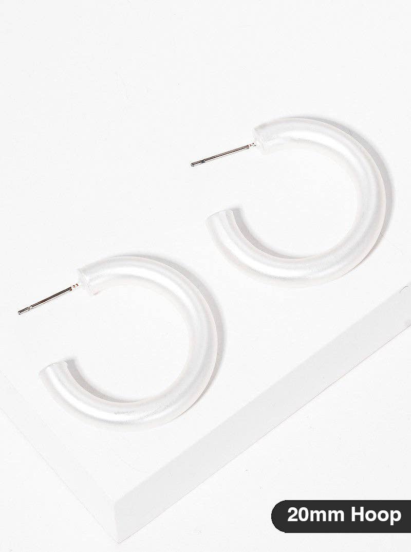 Wild Honey - Wholesale Hoop Earrings - 20mm Bold Brass Hollow Hoop Earrings1