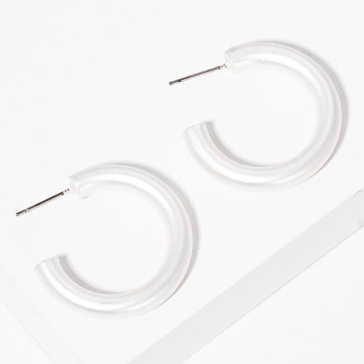 Wild Honey - Wholesale Hoop Earrings - 20mm Bold Brass Hollow Hoop Earrings1