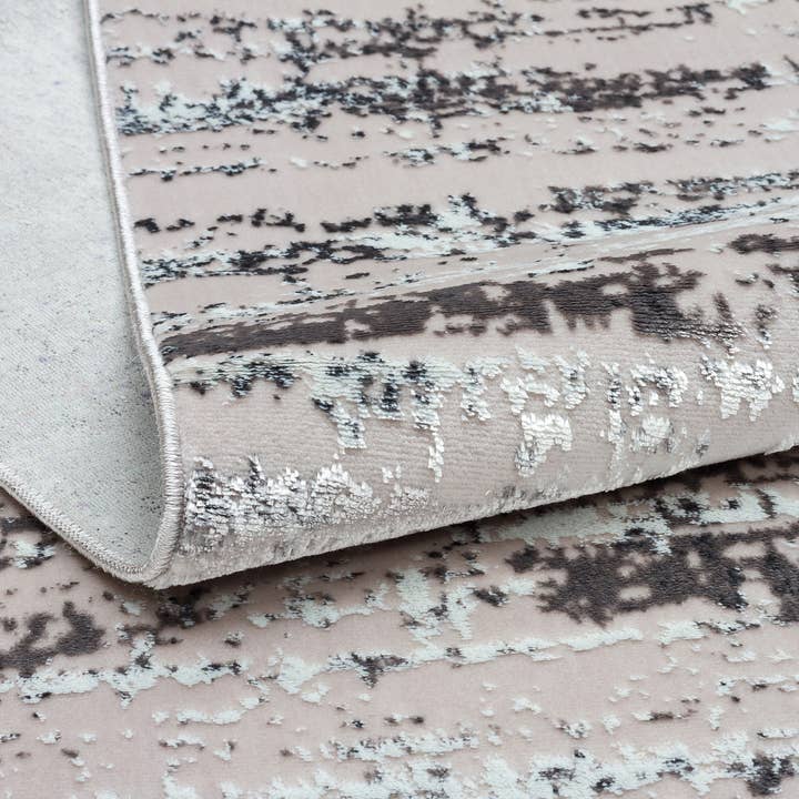 Amazing Rugs - Wholesale Area Rug - "MILANO HOME" Manhattan Silver Woven Washable Area Rug