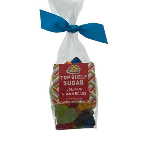 Sunflower Food Company - Wholesale Gummy - Gift Bag - 12 Flavor Gummi Bears 6 oz. bag/bow0