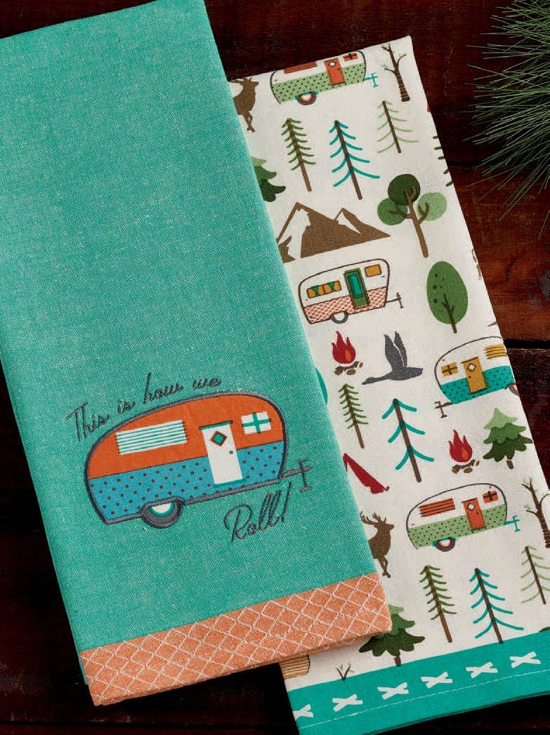 Design Imports - Wholesale Tea Towel - Campsite Printed Dishtowel2