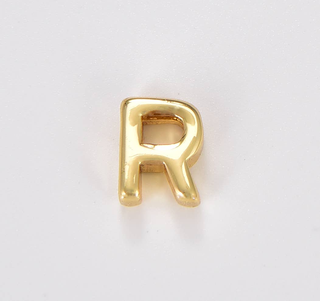 Beads Creation - Wholesale Individuele bedel/hanger - 18K verguld alfabet letter initiale monogram hanger18