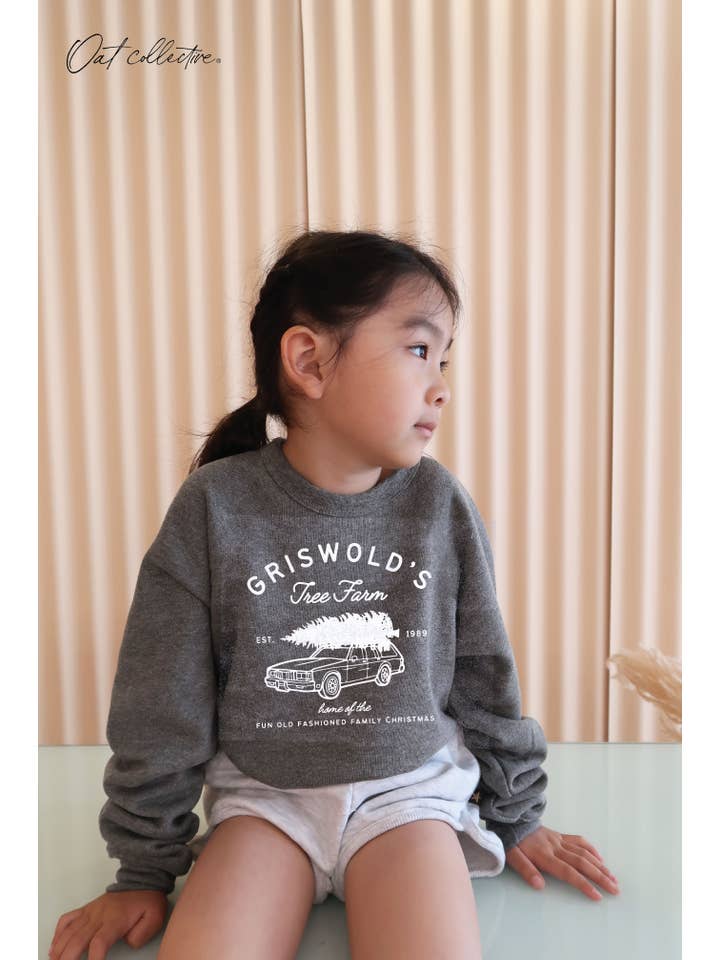 OAT COLLECTIVE - Wholesale Sweatshirt - Kids - GRISWOLD'S TREE FARM Toddler Graphic Sweatshirt