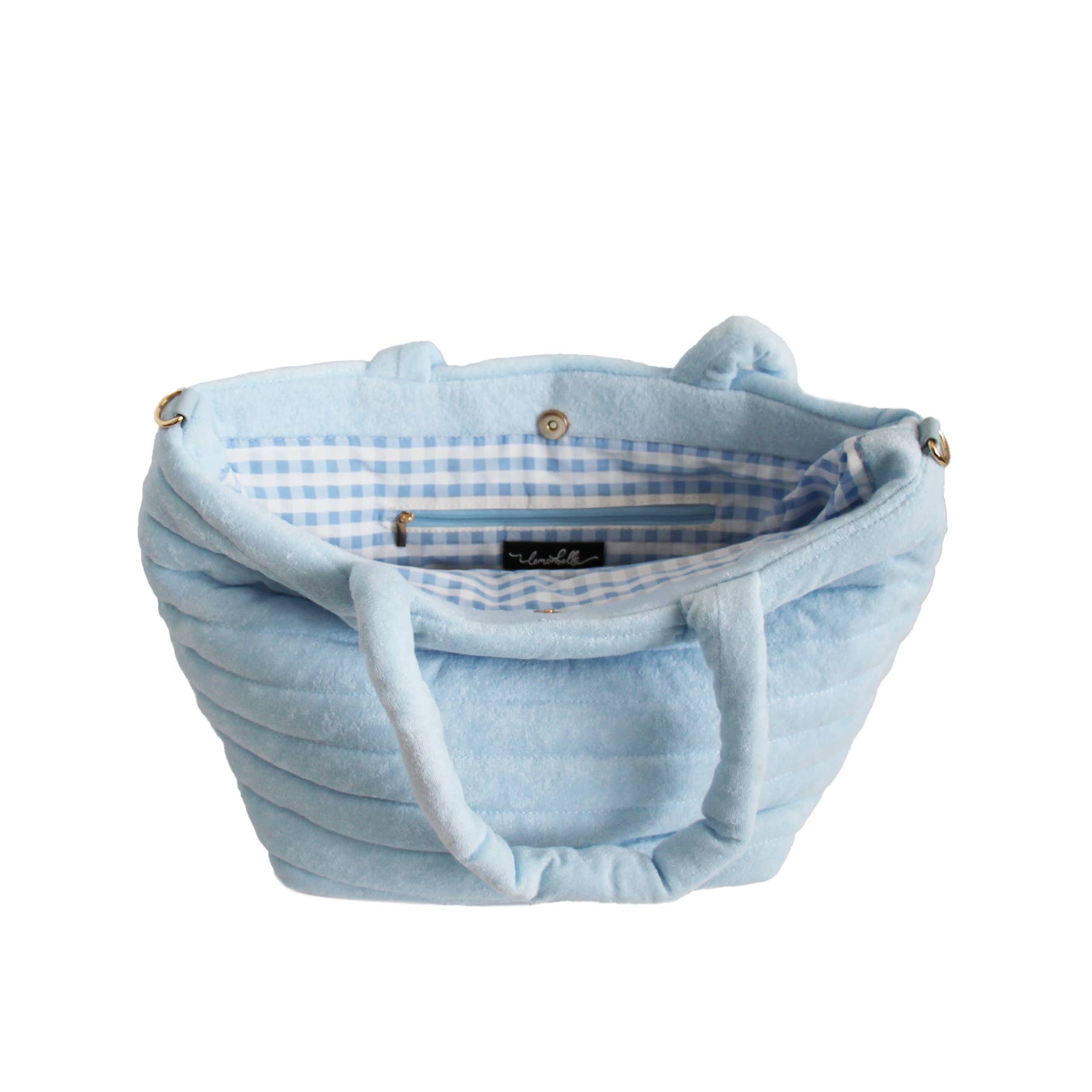 Lemonbella – Engroshandel Tote bag - Dame – Emme Terry Luxe Tote Sky Blue - UDSALG!3