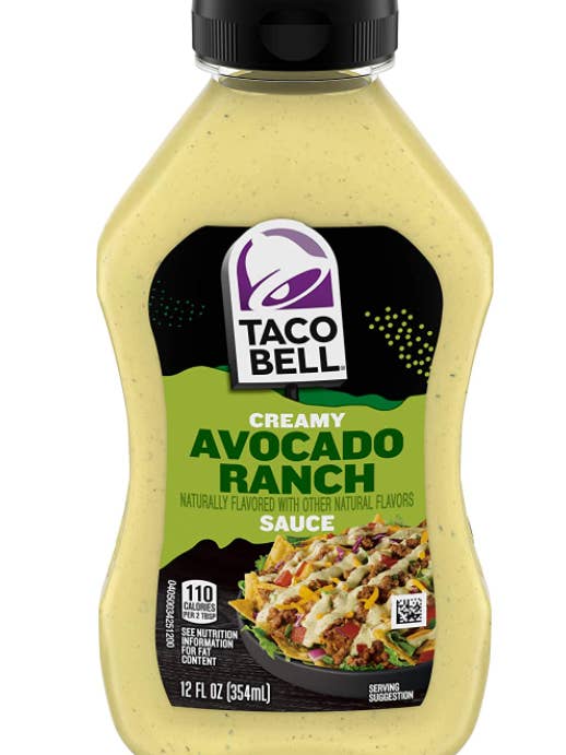 Taco Bell Sauce Avocado Ranch 12FL for wholesale by iSweet.ca