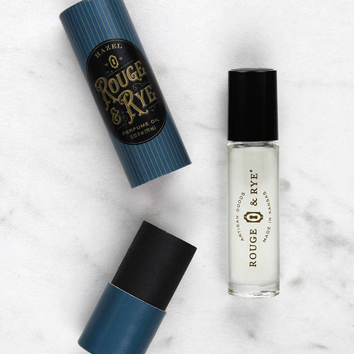 Rouge & Rye - Wholesale Roll-On Fragrance - Hazel Perfume Oil • Tobacco, Vanilla and Rose