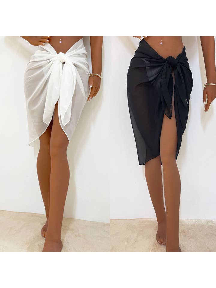 Tourtiwi - Vente Jupe – femme - Jupe sexy transparente en mousseline de soie3