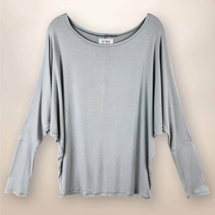 Stone JaidynLong Sleeve Shirt with Dolman Sleeves for wholesale by ReLoved by Honey and Me featuring Simply Saguaro