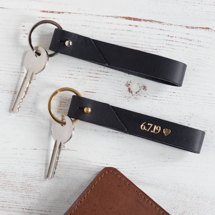 Leather Loop Keyring Gift for wholesale by WILLIAMS HANDMADE