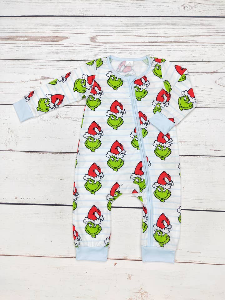 sassy kids palace - Wholesale Sleepsuit - Baby - Boy Christmas Character Zip Sleeper