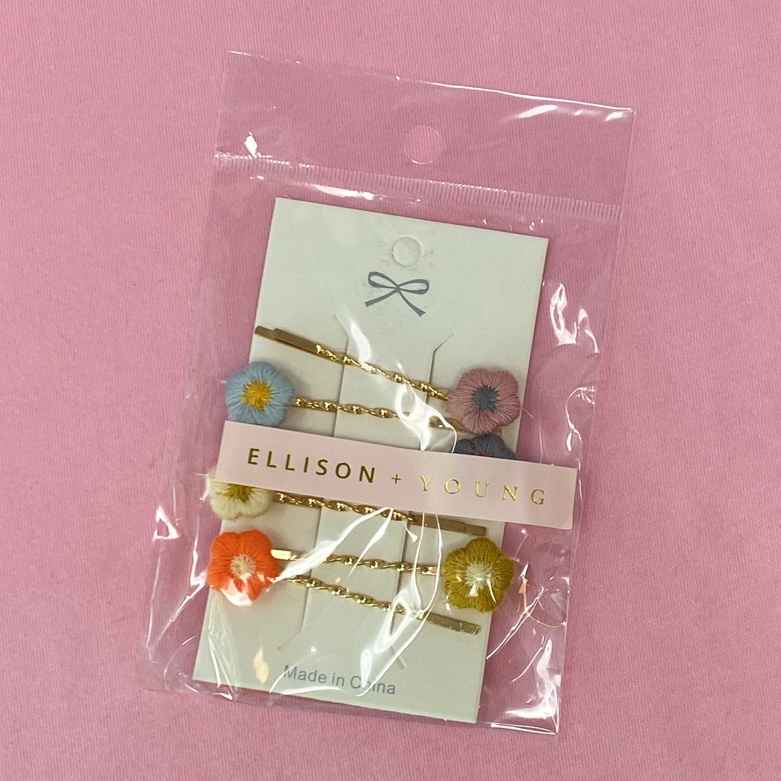 Ellison+Young - Wholesale Bobby Pin - Women's - Floral Dream Bobby Pin Set4